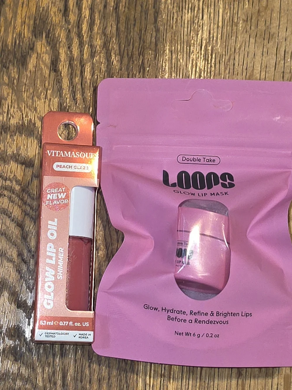 Loops Glow Lip Mask + Vitamasque Glow Lip Oil Duo - BNIB